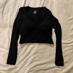 Klassy Network - Long Sleeve V-Neck Brami (Crop)